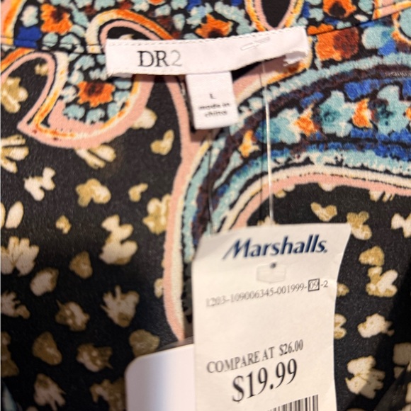 DR2 Multicolor Paisley Top - Picture 2 of 4